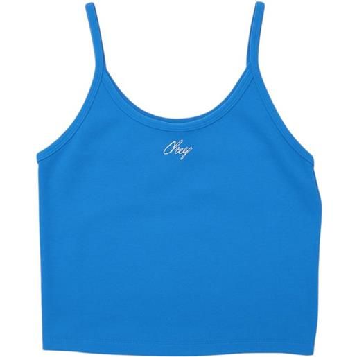 OBEY canotta baby script donna azure blue