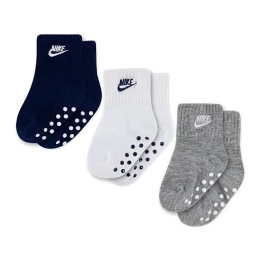 Nike baby boys' core future gripper socks 3 pair 6-12 months