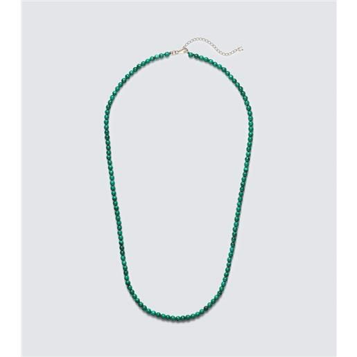 Mateo collana in oro 14kt con malachite