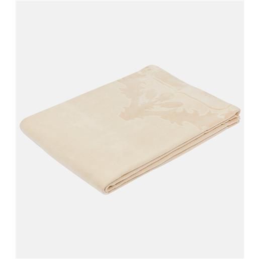 Loro Piana telo mare crest in cotone