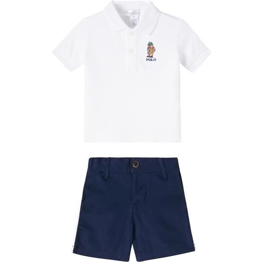 Polo Ralph Lauren Kids baby - polo e shorts polo bear in cotone