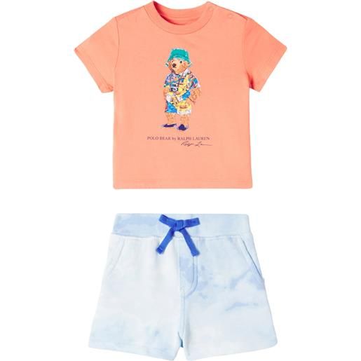 Polo Ralph Lauren Kids baby - t-shirt e shorts polo bear in cotone
