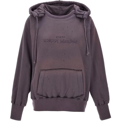 Maison margiela cotton hooded sweatshirt