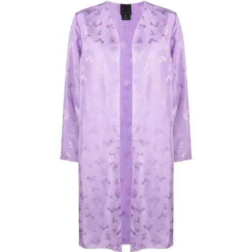 Anna Sui giacca a fiori jacquard - viola