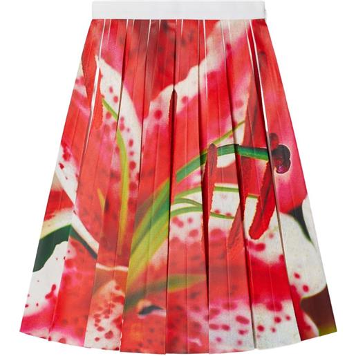 Tory Burch gonna plissettata a fiori - rosso