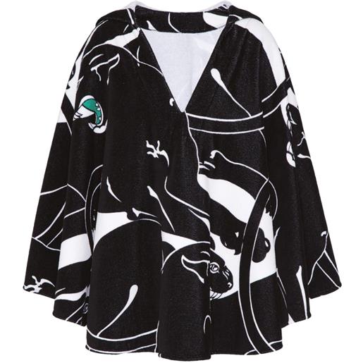 Valentino Garavani mantella panther - nero