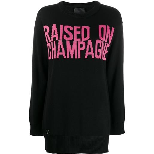 Philipp Plein maglione statement - nero