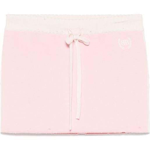 Balenciaga minigonna con ricamo - rosa