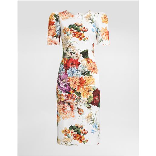 Dolce & Gabbana abito in cretonne stampa bouquet