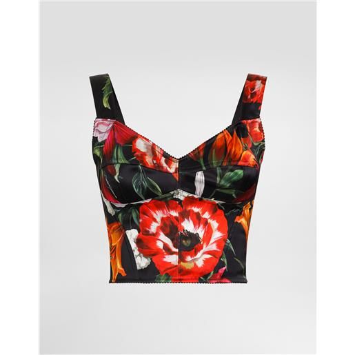 Dolce & Gabbana bustino stampa fiori