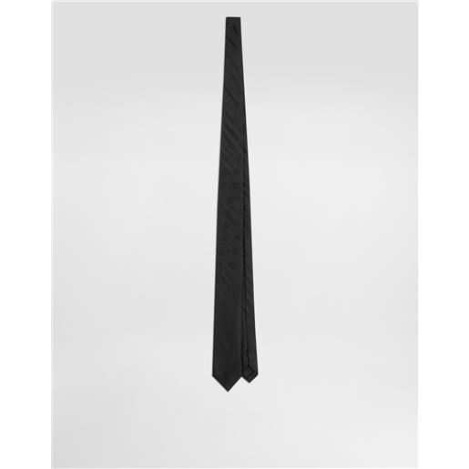 Dolce & Gabbana cravatta in jacquard con logo dg