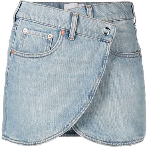 Coperni minigonna denim a portafoglio - blu