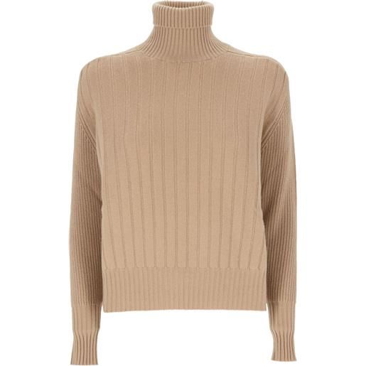 Purotatto maglione a collo alto - toni neutri