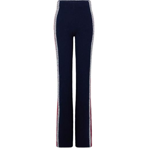 Rabanne pantaloni in maglia - blu