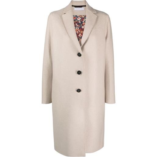 Harris Wharf London cappotto monopetto - toni neutri
