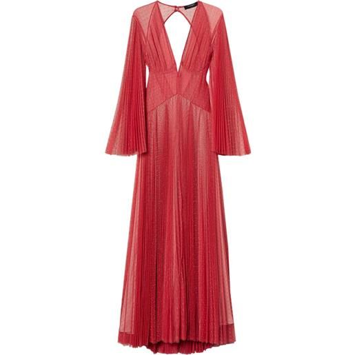 TWINSET abito plissettato - rosso