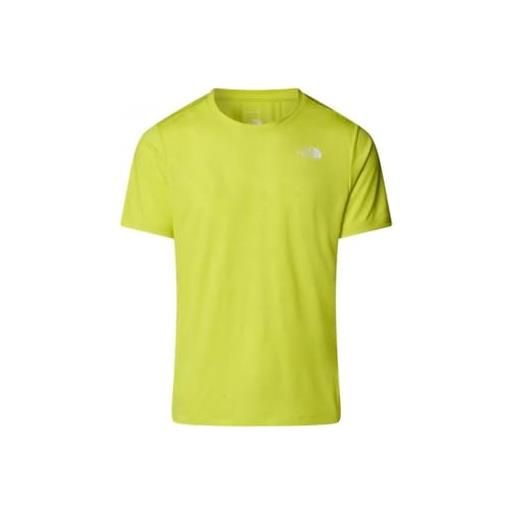 THE NORTH FACE nf0a8bep93u m 24/7 s/s tee embossed t-shirt uomo sulphur spring green te taglia xl