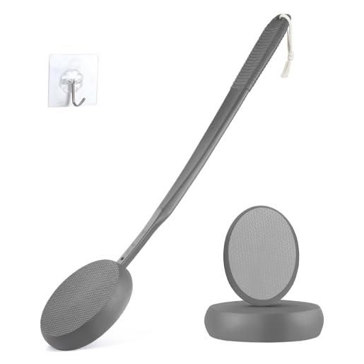 VANZAVANZU applicatore per lozioni da 48,3 cm, per abbronzatura alla schiena, con manico lungo, applicatore per lozione posteriore per piedi, applicatore autoabbronzante per la schiena, per bambini, donne, 