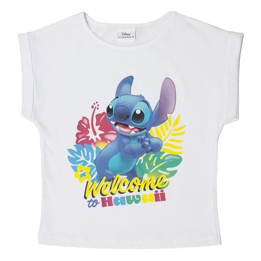 Disney Store t-shirt disney lilo e stitch bambina 8 anni maglia maniche corte in cotone 7081