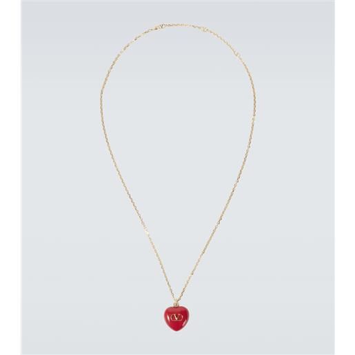 Valentino Garavani collana vlogo bagnato in oro