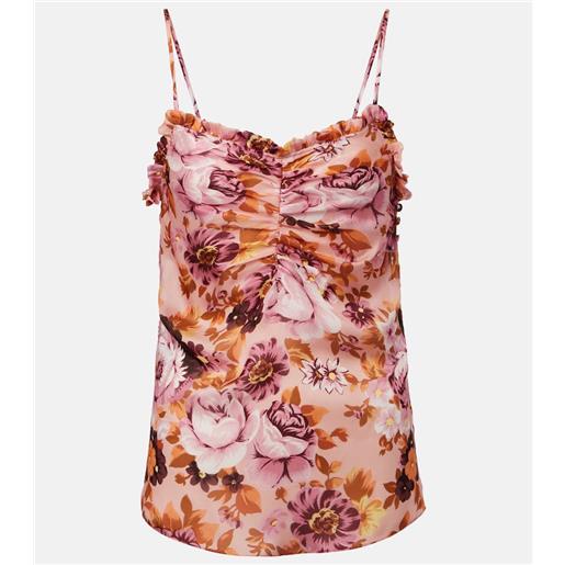 Chloe chloã© camisole in seta con stampa floreale