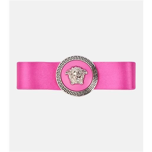 Versace fermacapelli biggie medusa in raso