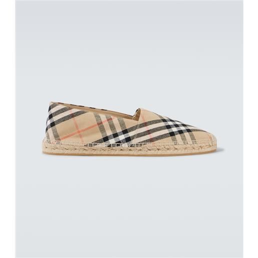 Burberry espadrillas di Burberry check