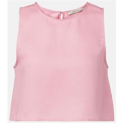 Asceno top cropped kobe in lino
