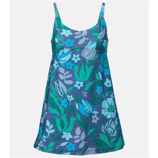 Chloe chloã© abito corto in jersey di cotone con stampa floreale