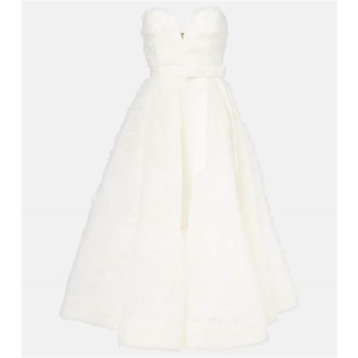 Rebecca Vallance abito midi bridal willow in tulle
