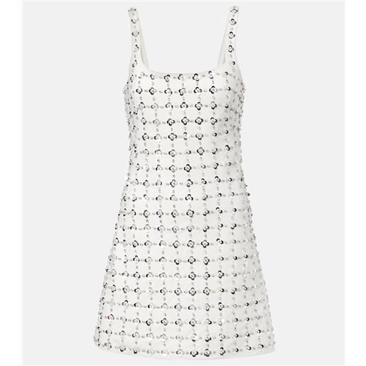 Simkhai miniabito ziva in crãªpe con paillettes