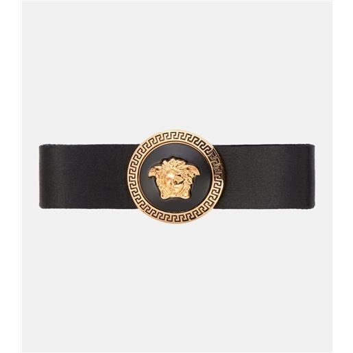 Versace fermacapelli biggie medusa in raso