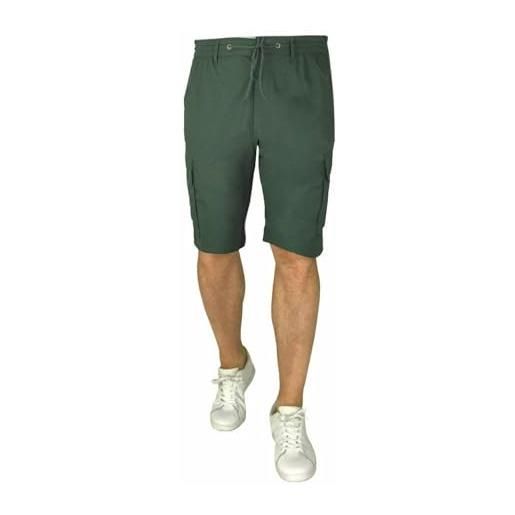 Bermuda Uomo SEA BARRIER Extra - 100% Cotone, Taglie Forti, Vita Alta, Chiusura Elastica - Foto 8