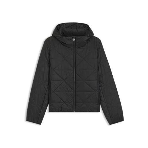 HUGO giubbotto idrorepellente con impunture a triangolo, nero