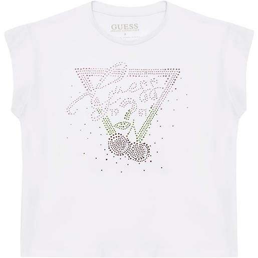 GUESS t-shirt 4 g fiori ricamo bambina