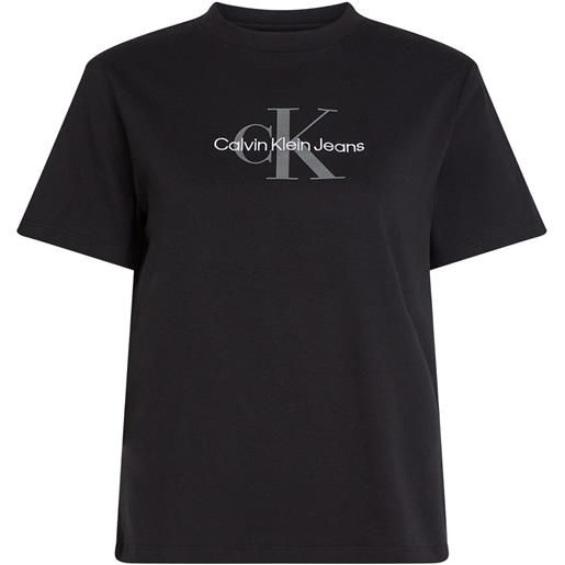 CALVIN KLEIN t shirt hero mono logo donna. 