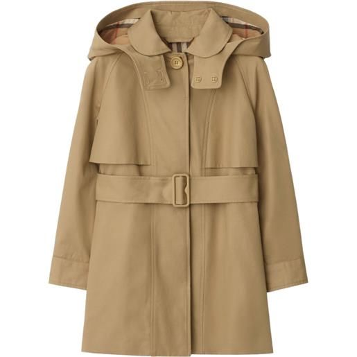 Burberry Kids trench con cappuccio - toni neutri