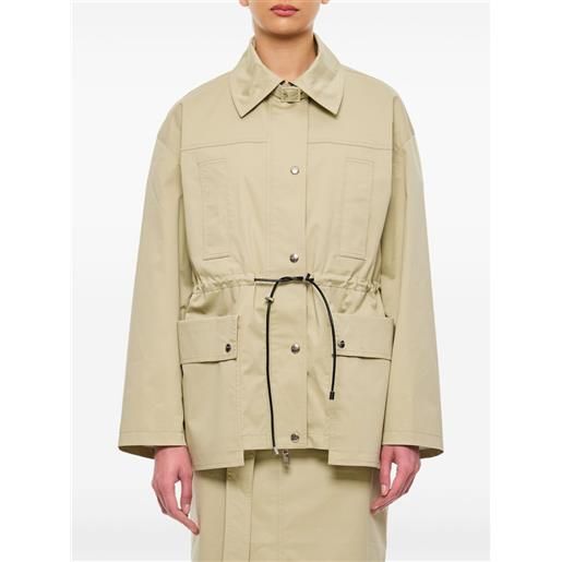 Halfboy parka con coulisse in vita - toni neutri