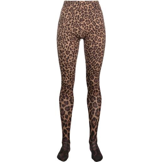 Valentino Garavani collant leopardati - marrone