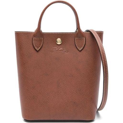 Longchamp borsa tote xs épure - marrone