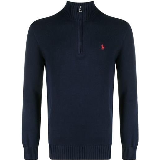 Polo Ralph Lauren felpa con zip - blu