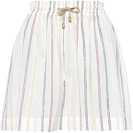 ERES shorts neda a righe - bianco
