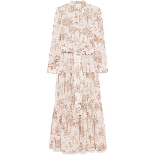 MC2 Saint Barth abito lungo in cotone - toni neutri