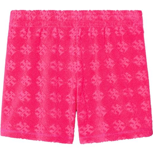 Tory Burch shorts con effetto jacquard - rosa