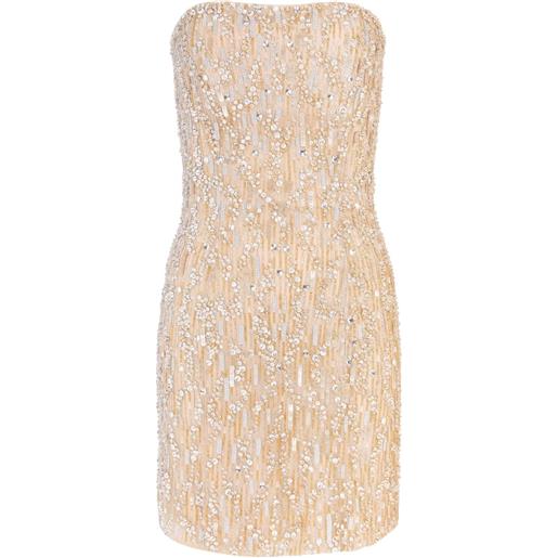 Jenny Packham abito corto minuit - toni neutri