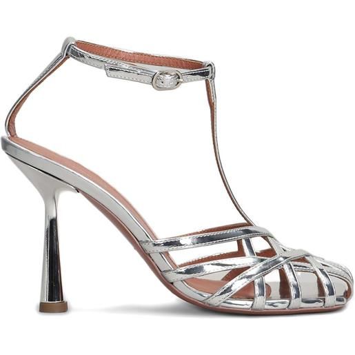 Aldo Castagna sandali lidia 100mm - argento