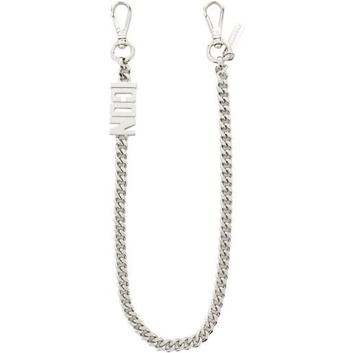 DSQUARED2 catena icon con ganci - argento