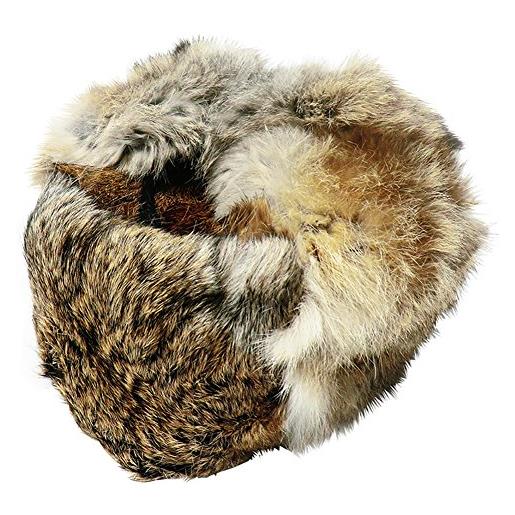 SIBERHAT russianstore colbacco originale russia coniglio grigio-marrone - taglia m