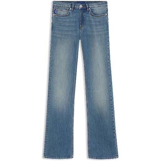HUGO jeans con gamba svasata in comodo denim elasticizzato blu atlantico, celeste