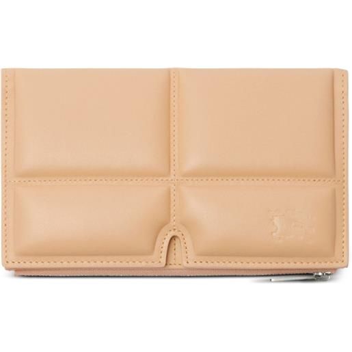 Burberry portafoglio large snip bifold - toni neutri